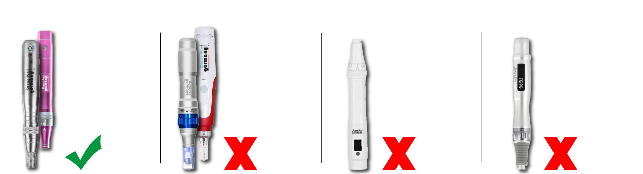 Nur kompatibel mit dem DermaPen Germany und Rosé